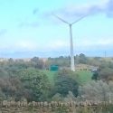 Hownsgill wind turbine in landscape